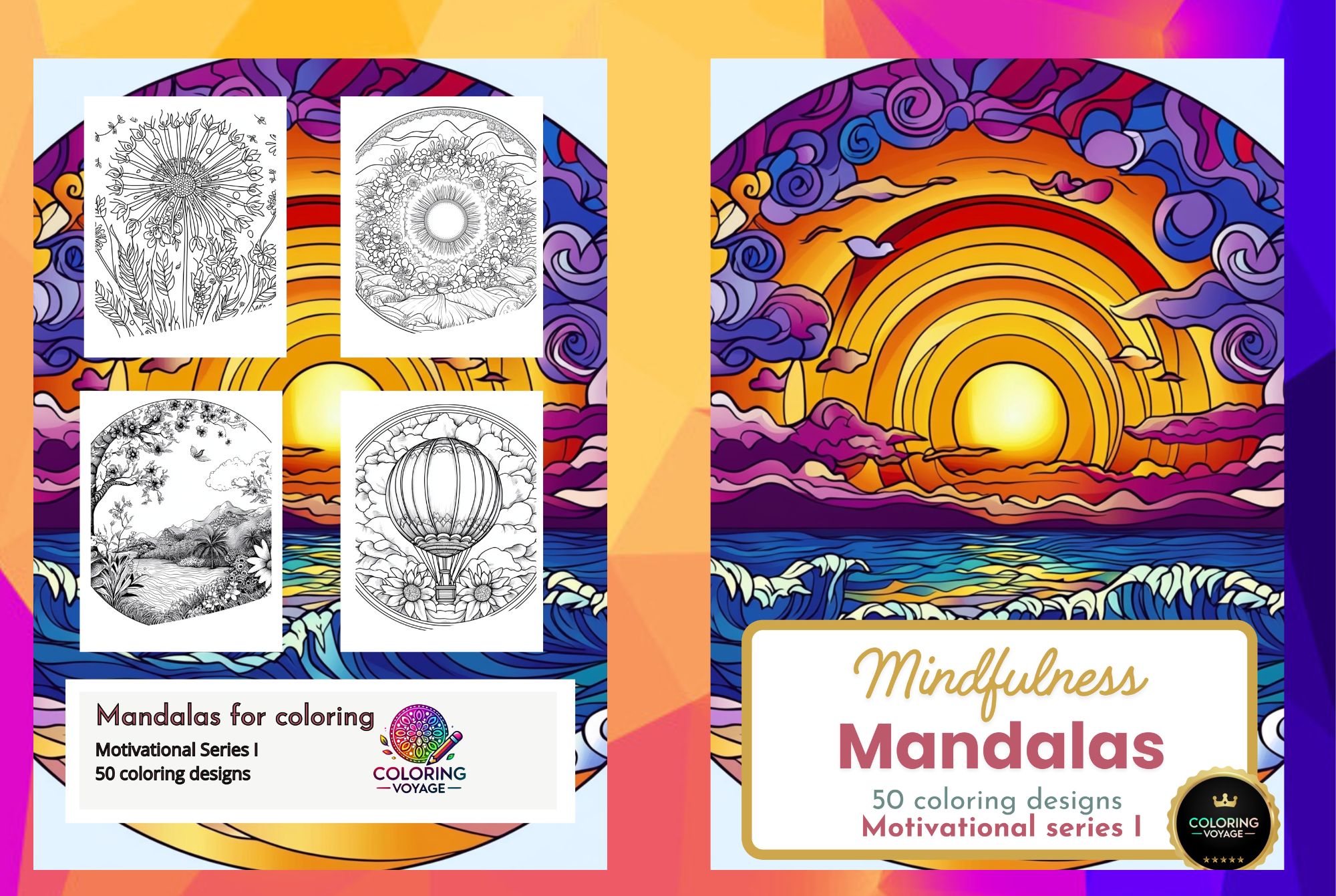 Motivational mandala for adults